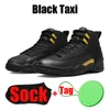 A Ma Maniere 12 12s erkek basketbol ayakkabıları Black Taxi Stealth Black Taxi Utility Hiper Kraliyet Koyu Gri Ters Grip Oyunu erkek eğitmenler spor ayakkabı ayakkabı boyutu 7-13
