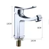 Bathroom Sink Faucets G1/2 European Style Zinc Alloy Single Cold Washbasin Faucet Chromium Plating Counter Basin Tap Home Creative Bibcock