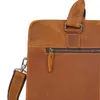 Aktentaschen Echtes Leder Schulter Aktentasche Für Männer Business Computer Tasche Tragbare Crazy Horse Herren Arbeit 15,6"