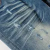 Herren Jeans Street Fashion Männer Retro Washed Blue Hochwertige Stretch Skinny Fit Ripped Patched Designer Hip Hop Markenhose