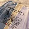 Herr tshirt vintage överdimensionerad kort ärm skjorta man sommar hip hop tshirt streetwear lady kläder lösa tee brev topp 230421