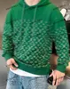 Xinxinbuy Hommes Designer Sweat à capuche Lettre d'impression dégradé à manches longues femmes bleu noir vert gris XS-XL