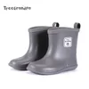 Rain Boots Anti-Slip Children Baby Rain Shoes Kids Rain Boots Girls Rain Boots PVC Waterproof Mid-Calf Water Shoes Soft Rubber 231122