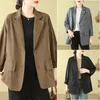 Damenanzüge SuperAen 2023 Herbst/Winter Baumwolle Langarm Anzug Mantel Mode Lässig Blazer Für Frauen