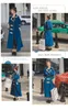 Damen-Trenchmäntel, superschöner kontrastierender Farbmantel für Frühling und Herbst 2023, französischer Stil, Retro, lang