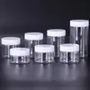 30 40 50 60 80ml Plastic Jars Transparent PET Storage Cans Boxes Round Bottle with Plastic/Aluminum Lids Allec