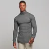 Мужские свитера Musclegues Spring High Sheam Warm Sweater Мужские модные бренд бренд водолаз