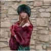 BeanieSkull Caps Thickened Warm Fur Collar Winter Women's Hat And Scarf Dualpurpose Jacket Head Ring No Brim Empty