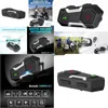 Motorcykel Intercom Walkie Talkie Interphone 1200m Bluetooth Headset Waterproof för hjälm HKD230925 Drop Delivery Mobiles Motorcycl Dhjzb