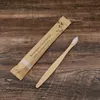 Toothbrush 50100Pc Eco Friendly Bamboo Soft Bristle Fibre Adult es Teeth Brush Solid Handle 100 Biodegradable 230421