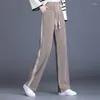 Women's Pants Thickened Striped Wide Leg Women Fall Winter Loose Fleece Warm Straight Sweatpants 3 Colours