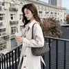 Frauen Trenchcoats Lose Mantel 2023 Frühling Herbst Koreanischen Stil Mid-länge Herbst Mode Kleidung Elegante Frau Trenchcoat Gefüttert