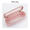 Cosmetic Bags Cases Customized Letters Colorful Classic Saffiano Portable Travel Clear PVC TPU Wash Makeup Brush Storage Gift 230421