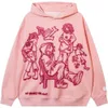 Y2k Sweats à capuche pour hommes Sweat à capuche Pull à capuche 3D Graffiti Lettre Sweatshirts Hip Hop Harajuku Graphique Sweat à capuche Femme Pull à manches longues Vêtements