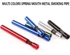 Multi Colors Spring Mouth Metal Rookpijp aluminium one hitter met veerknuppels kan zichzelf reinigen