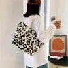 Sacs de soirée Sacs à main de grande capacité Portefeuilles Maquillage Sac cosmétique Léopard Gentlewoman Fourre-tout Femmes Sacs à main Toile Épaule Momie