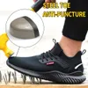 Stivali da lavoro Sneakers Punta in acciaio Scarpe da uomo Sicurezza PunctureProof Moda Indistruttibile Calzature Sicurezza 231121