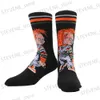 Chaussettes pour hommes dessin animé Anime chaussettes de noël hommes femmes Chucky nouveauté drôle chaussettes heureuses Hip Hop Skate Streetwear T231122