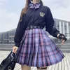 Rokken geruite rok vrouwen geplooide rok mini -rokken dames 2022 roze zwarte tennisrok goth y2k Koreaanse stijl faldas schoolmeisje uniform p230422