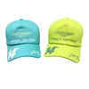 F1 Racing Season Ball Caps Baseball Cap Cap Blue Green