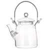 Dinnerware Sets Stainless Steel Kettle Flower Teapot Brewing Glass Delicate Miss