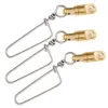 12 PCS Lot Fishing Swivels Rolling Brass Barrel Swivel With Interlock Snap Easy Rig For Fishing Special Offer Fishing Hook308J