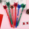 4Pcs Cute Christmas Pailletten Neutral Stift 0,5 mm Schwarze Tinte Cartoon Kreative Geschenke Schreibwaren Schreibwerkzeug Signatur