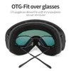 Outdoor Eyewear COPOZZ brand ski goggles Double layer UV400 anti fog large glasses Ski Mens GOG201 Pro 231122