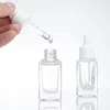 Clear Square Glass Droper Bottle Essential Oil Parfume Bottle 15 ml med vit/svart/guld/silvermössa JBNBN