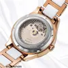 Rosdn Limited Montres Mouvement Suisse Lawston Montre Femme Céramique Montre Femme Tendance De La Mode Évider Montre Mécanique Automatique Montre Femme Étanche Na HBAE