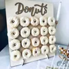 Andra köksmatsalar DIY TRÄDA Donut Wall Country Wedding Decoration Table Donut Party Decoration Baby Shower Anniversary Birthday Event Party Rabatt