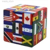 ألعاب الذكاء 3x3x3 الأعلام الوطنية Magic Cube UV الطباعة الإعلامات World Puzzle Cube Global Earth Maps Mark Magic Cube 3x3