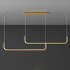 Nordic Led Pendant Lamp Gold Black For Living Room Dining Bedroom Kitchen Office Bar Home Decor Hanging Light Modern Chandelier