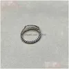 Bandringen Mode-sieraden Ontwerper Diamant Zwart Wit Ring Ringen Dames Heren Hoge kwaliteit Geplatineerd305N Drop Levering Sieraden Dhs2T