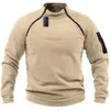 Heren Truien Heren Tactische Outdoor Sport Stand Kraag Trui Trui Outdoor Warm Tactisch Dieptepunt Shirt 231121