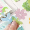 Gift Wrap 40 Sheets/Bag PET Cute Flowers Jungle Stickers For Assorted Decorative Craft Scrapbooking Journaling DIY Cards Po