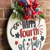 Decorative Flowers Door Decoration Wreath Cool Home Sign Independence Day Hanging Living Room Wall Pictures Rustic