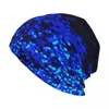 Berets światłowodowy błękitne dzianinowe kapelusz daszek urodzinowe dla kobiet męskie