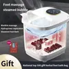 Foot Care Electric Bath Bucket Vibration Heating Spa Bubbles Surfing Massage for Relieve Pressure Relaxation Home Room Massager 231121