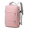 Borse da esterno Zaino da viaggio da donna rosa Idrorepellente Antifurto Zaino casual elegante con tracolla Porta di ricarica USB 231121