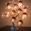 Decorazioni natalizie Pupazzo di neve LED Ghirlanda String Light Merry For Home 2023 Cristmas Tree Ornament Xmas Navidad Gifts 231121