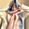 Scarves Winter Cashmere Thick Plaid Scarf Womens Luxury Long Soft Warm Neck Solid Shawl Autumn Outdoor Gift 231122