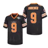 Fotbollsfilm The Waterboy Adam Sandler Jerseys 9 Bobby Boucher Mud Dogs Bourbon Bowl Men All Stitched Team Orange Blue Away White Breattable University Pullover