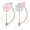 Brooches 24 Pcs/lot Polka Dot Fabric Men's Flower Lapel Pin Wedding Boutonniere Suit Accessories