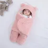 Cobertores Saco de Dormir Bebê Ultra-macio Velo Born Cocoon Cobertor Infantil Meninos Meninas Roupas Berçário Envoltório Swaddle 3 6 M Bebes