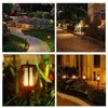 6pcs 잔디 조명 불꽃 LED 토치 정원 램프 야외 조명 방수 스포트라이트 지상 조명 풍경 장식