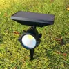 Outdoor LED Solar Lawn Lamp 5W RGB Christmas Light Waterproof Spotlights Adjustable Wall/Landscape Garden