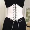 Belts Black Sexy Women Corset Tops Female Gothic Clothing Underbust Waist Bustier Wedding Body Slimming Wide Dress Girdle