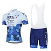 Pro Team 2024 Israel Cycling Jersey 19d Bike Shorts Suit MTB Męs Summer Ropa Ciclismo Cycling Wear rower Maillot Culotte300B