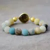 Strand Classic 10MM Amazonite Stone Labradorite Stretch Elastic Beads Bracelet Spiritual Meditation Jewelry Wholesale